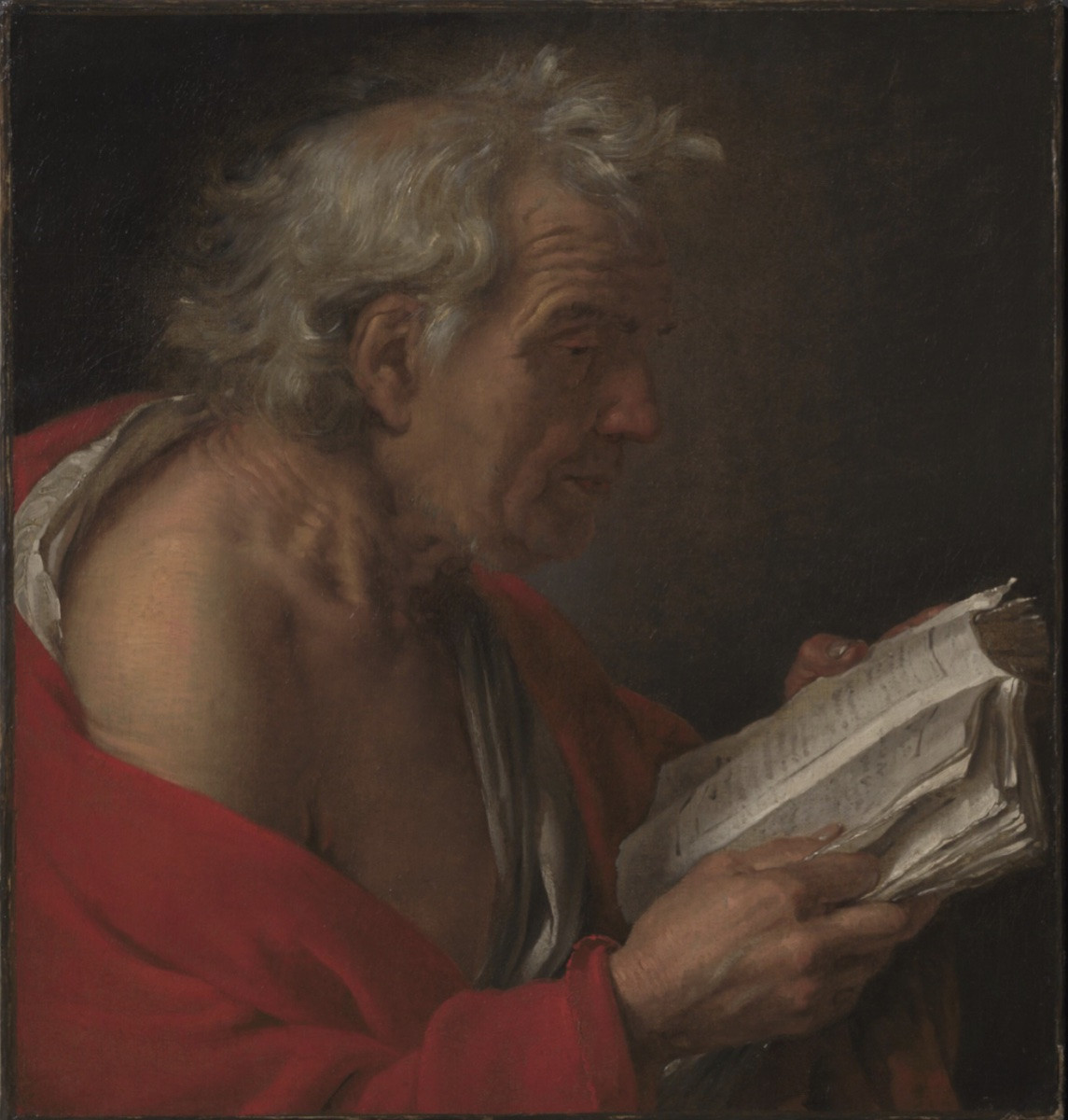 Workshop Of Antoon Van Dyck Circa 1615-1619 'saint Jerome Reading, Getting Out Of Bed' -photo-2