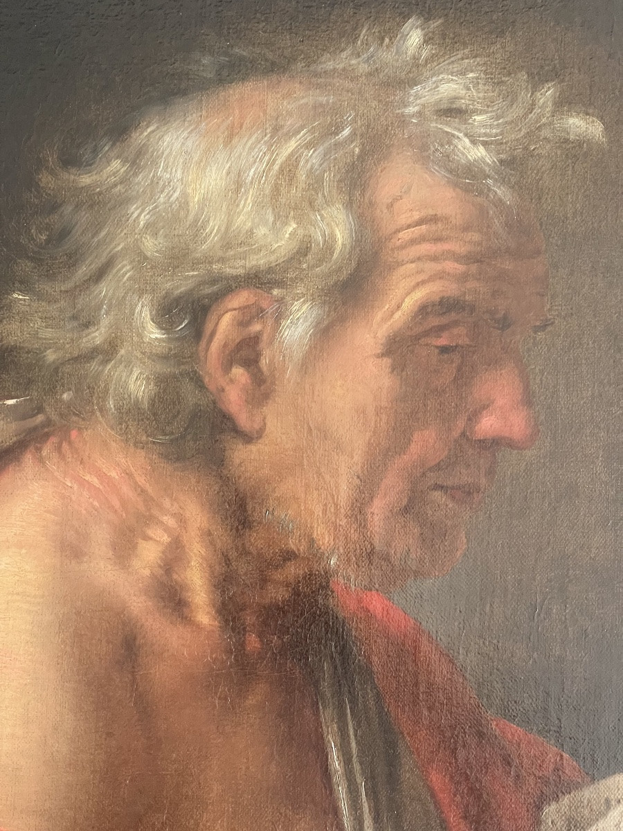 Workshop Of Antoon Van Dyck Circa 1615-1619 'saint Jerome Reading, Getting Out Of Bed' -photo-4