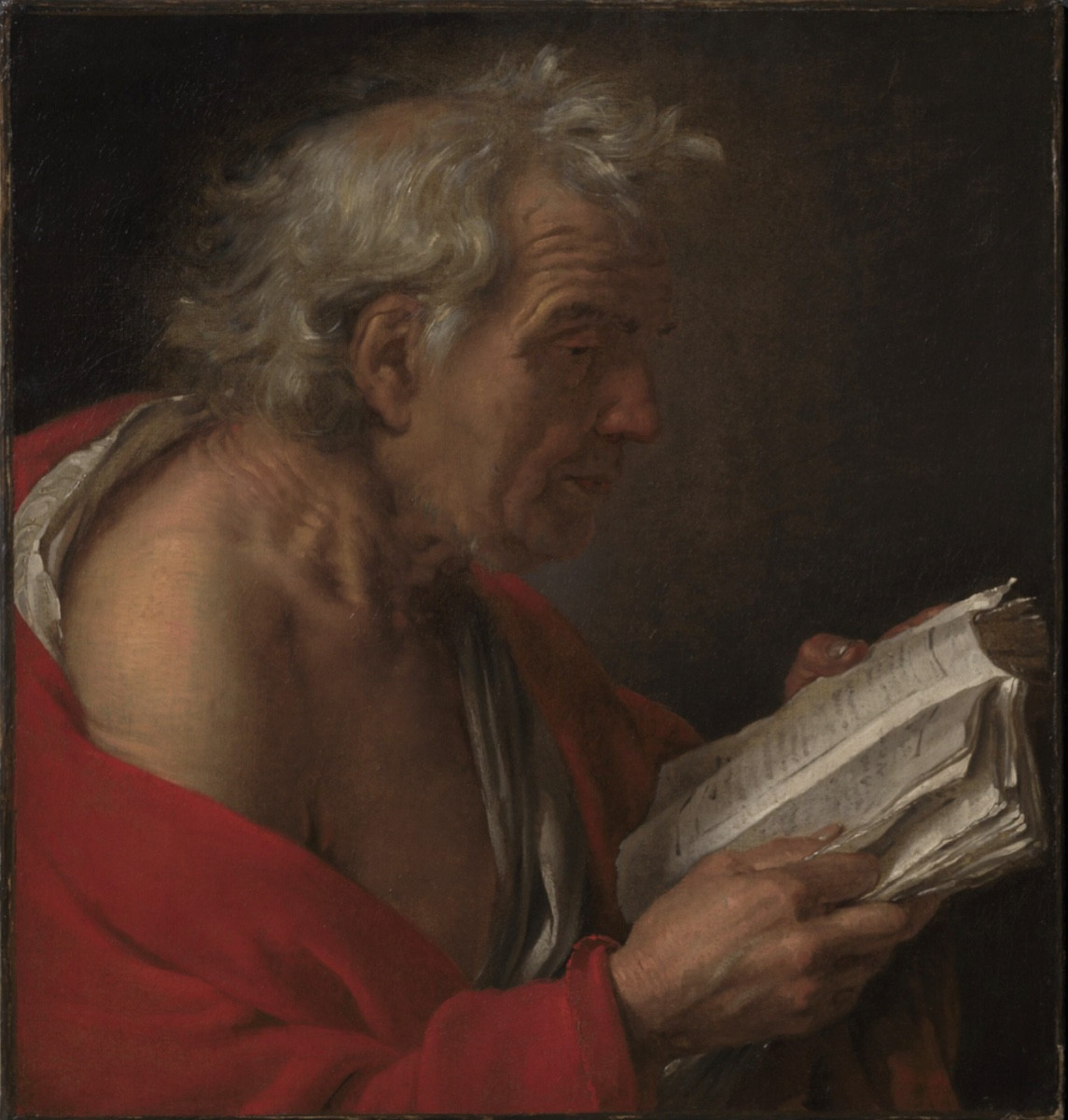 Workshop Of Antoon Van Dyck Circa 1615-1619 'saint Jerome Reading, Getting Out Of Bed' 