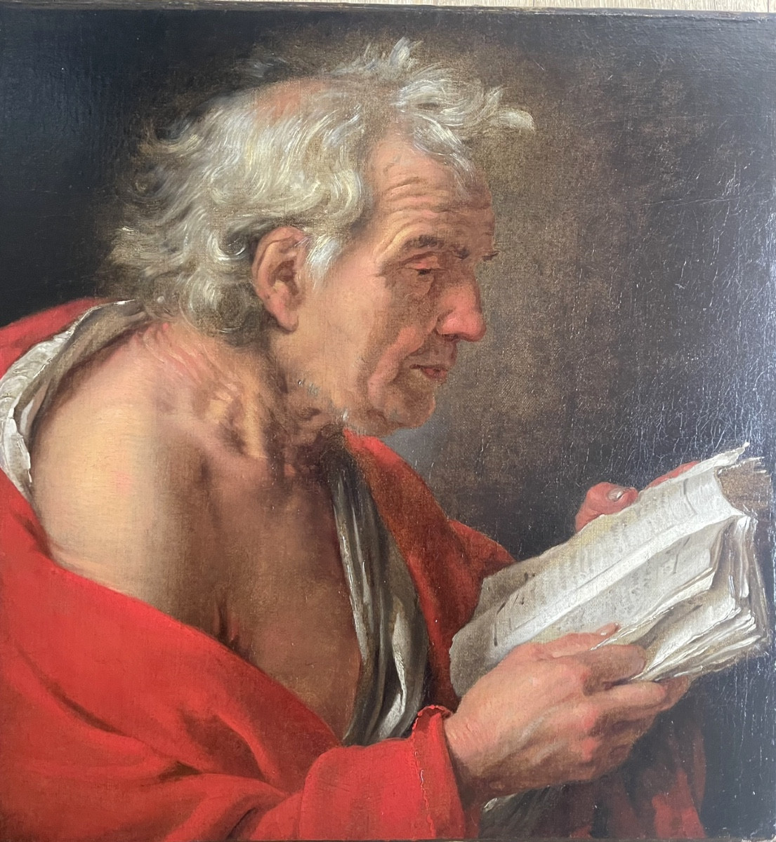 Atelier de Antoon Van Dyck vers 1615 - 1619 ´ Saint Jerome a la lecture sortant de son lit ' 