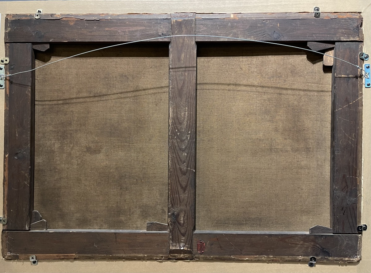 Frederik De Moucheron 1633 - 1686 'the Horsemen's Halt' Canvas -photo-6