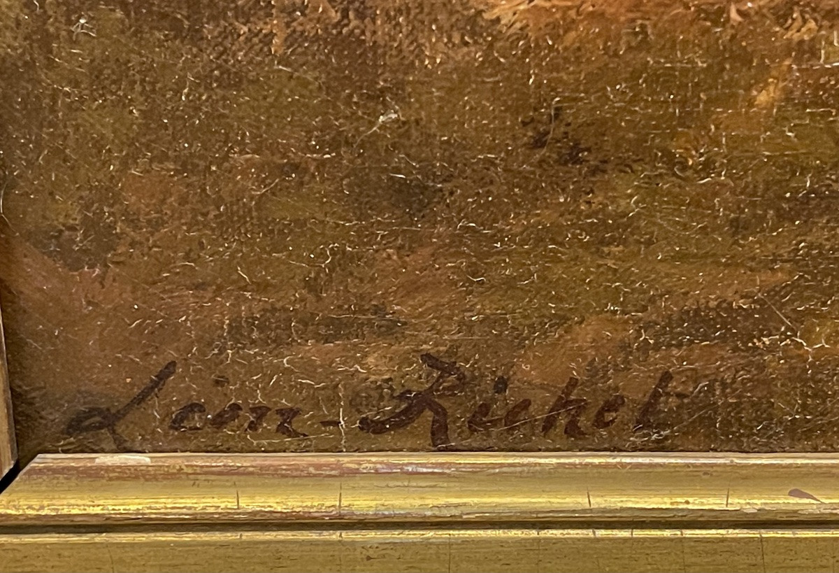 Leon Richet (barbizon) 1843 - 1907, Collection 'bernheim Jeune & Fils' Paris -photo-1