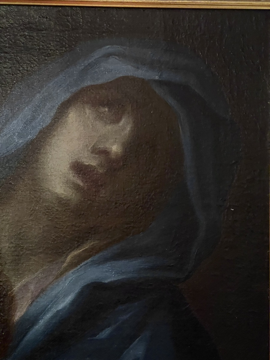 Pieta caravagesque du XVIII es , provenance ancien  couvent des  Flandres -photo-3