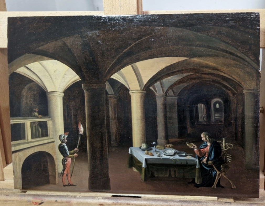 Hendrik van Steenwijk II ( 1580 - 1649 ) scène ésotérique 