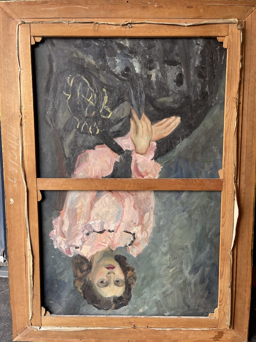 Duncan  Grant ( 1885 - 1978 ) portrait  présumé de Vanessa Bell vers 1940 -photo-3