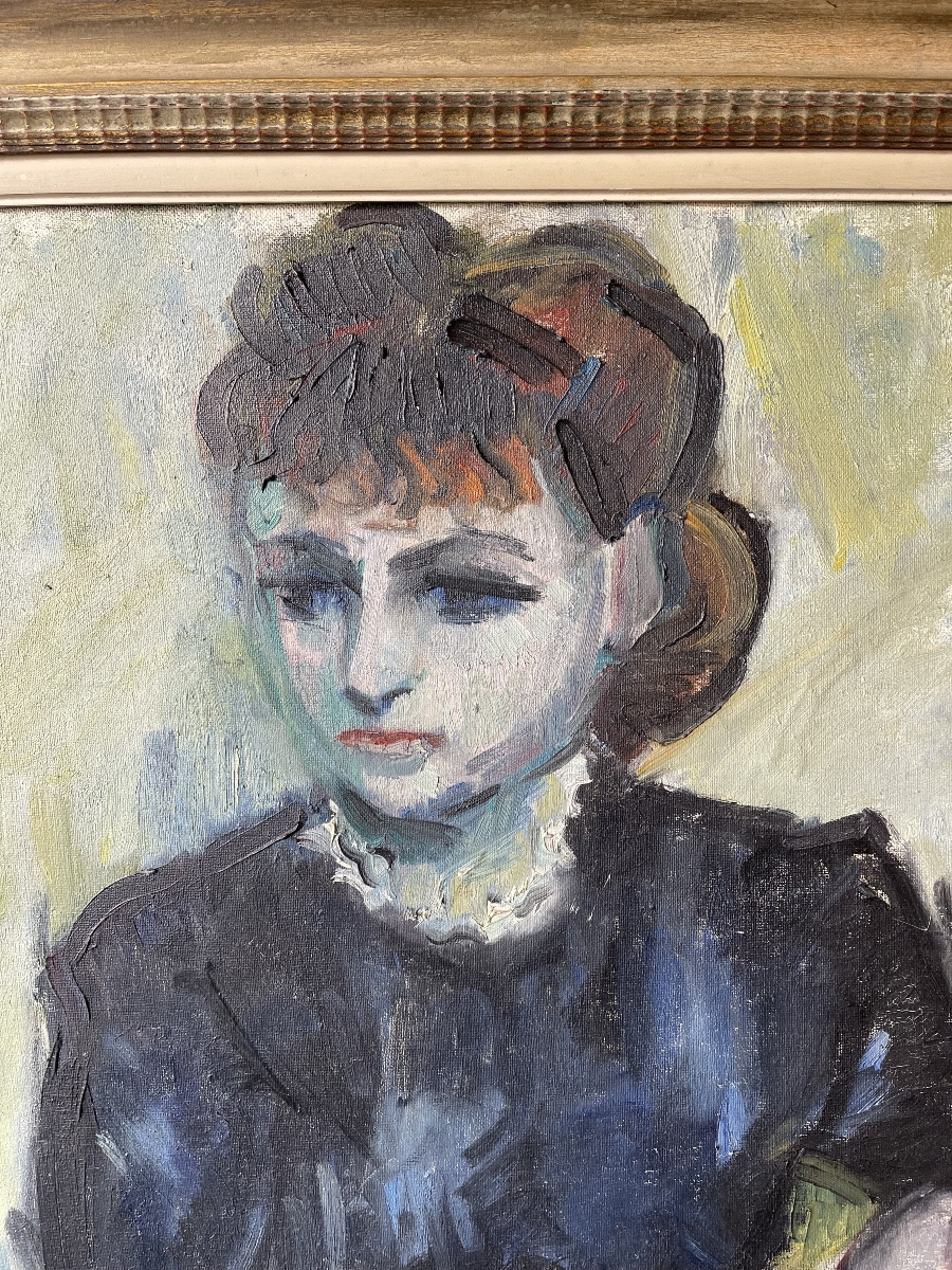 Duncan  Grant ( 1885 - 1978 ) portrait  présumé de Vanessa Bell vers 1940 -photo-1
