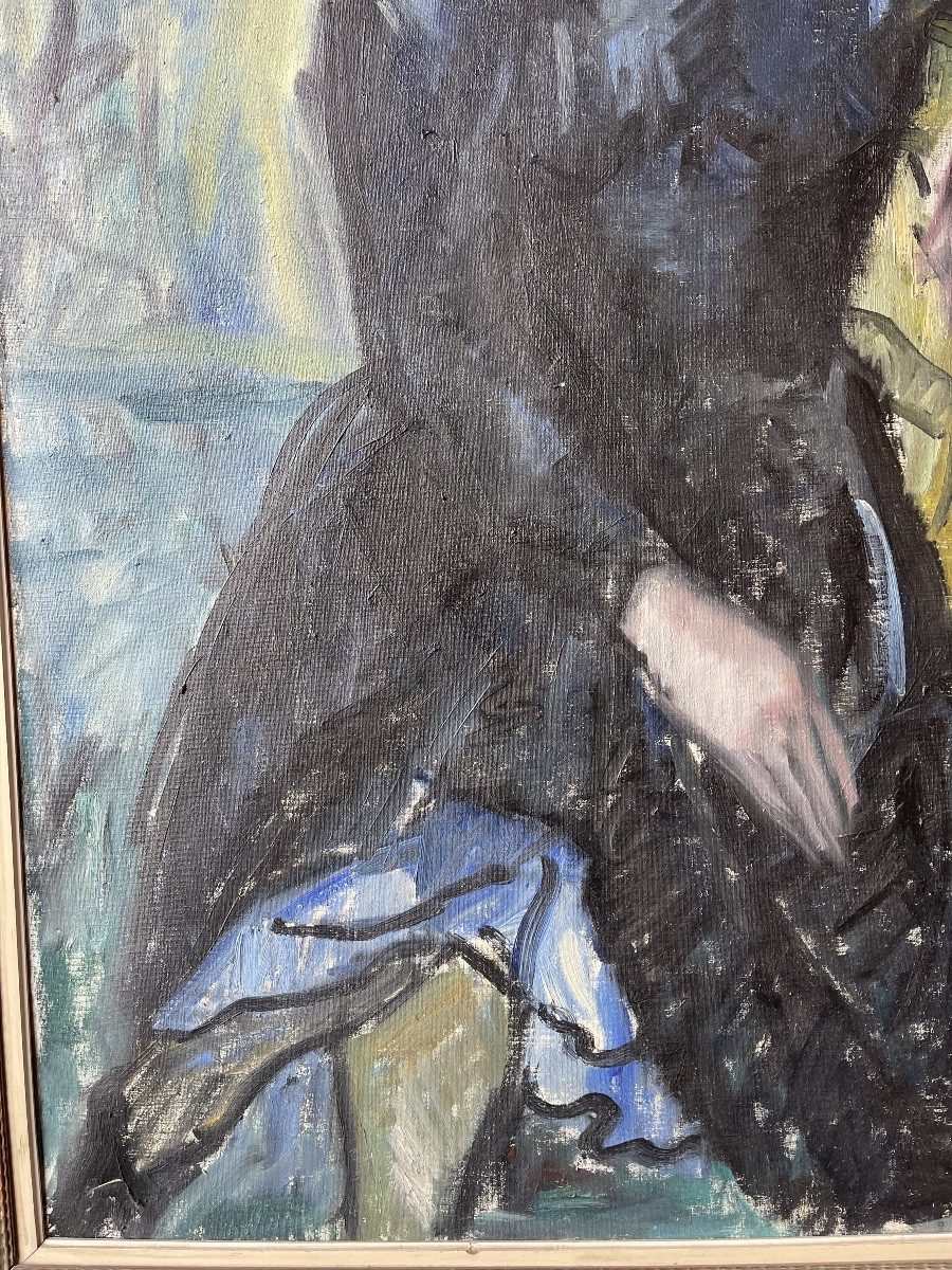Duncan  Grant ( 1885 - 1978 ) portrait  présumé de Vanessa Bell vers 1940 -photo-3