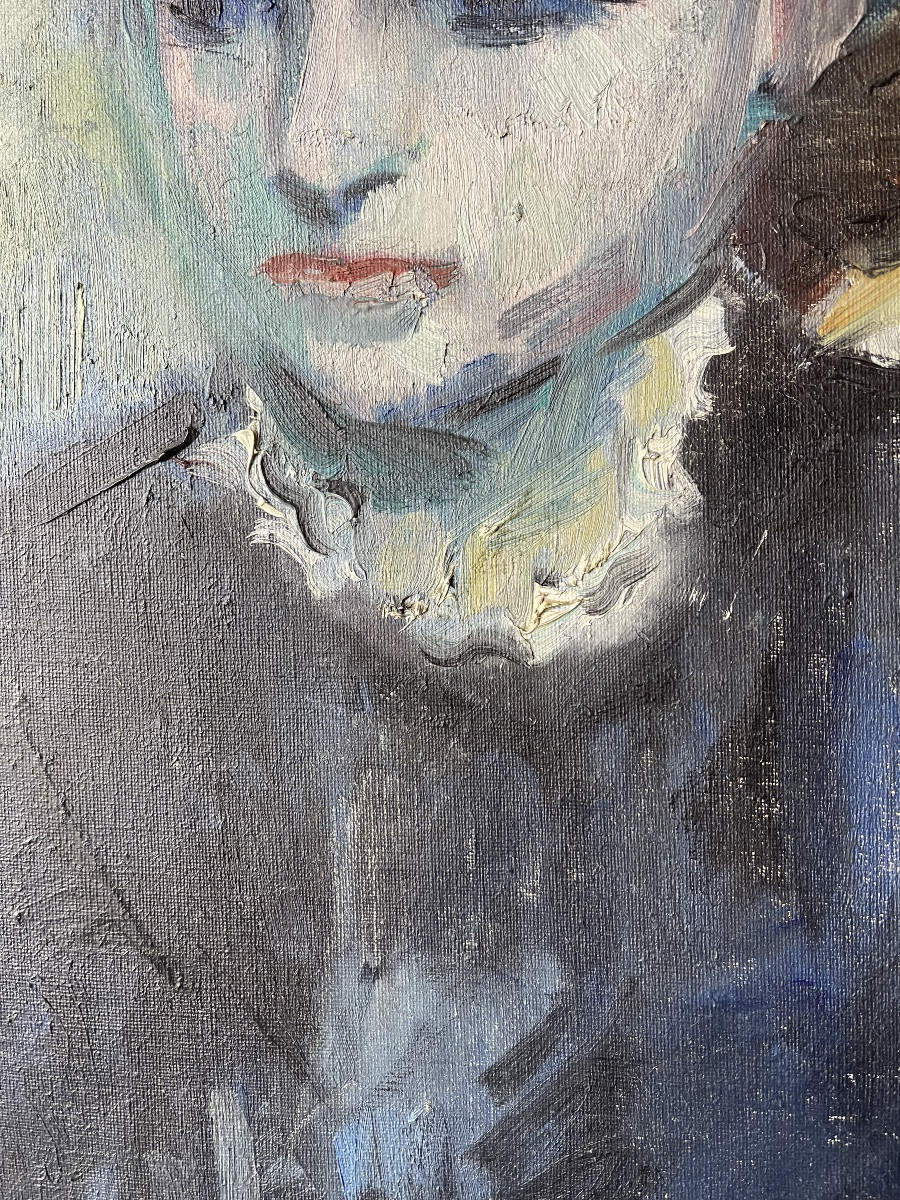 Duncan  Grant ( 1885 - 1978 ) portrait  présumé de Vanessa Bell vers 1940 -photo-4
