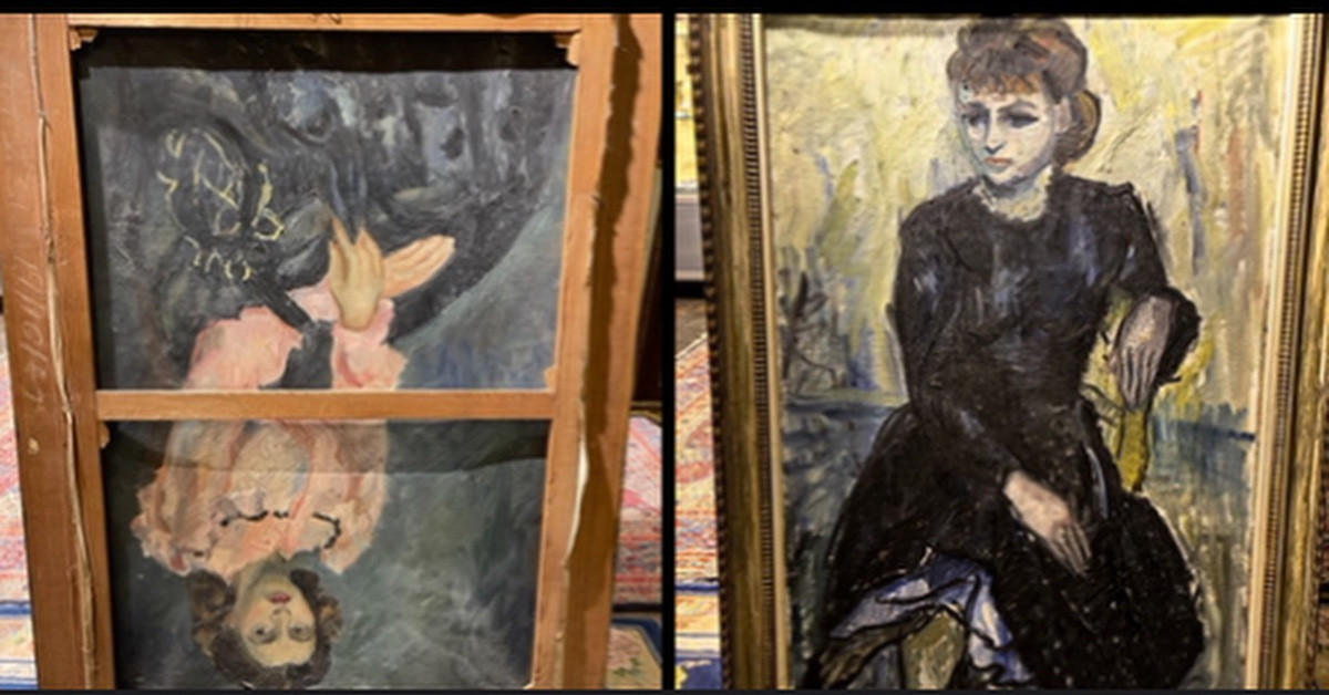 Duncan  Grant ( 1885 - 1978 ) portrait  présumé de Vanessa Bell vers 1940 -photo-8