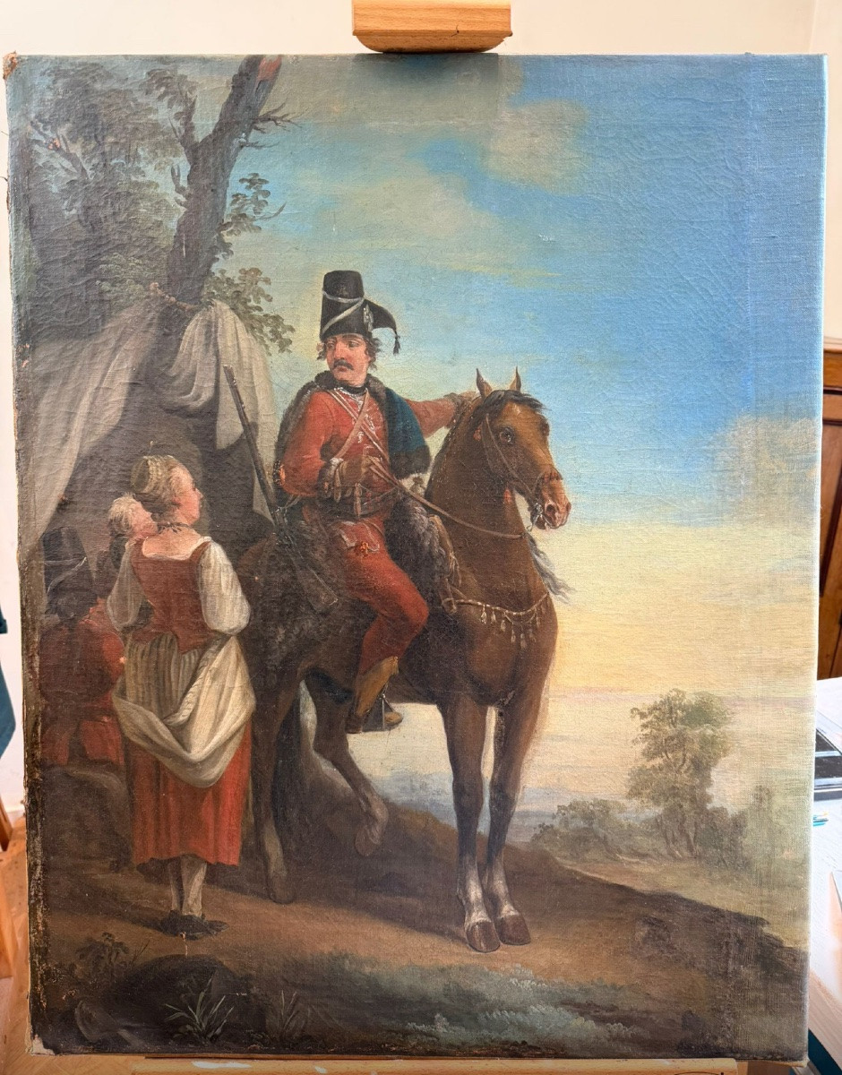 Aleksander Orłowski (1777-1832) A Serbian Hussar Regiment Of The Russian Imperial Guard-photo-4