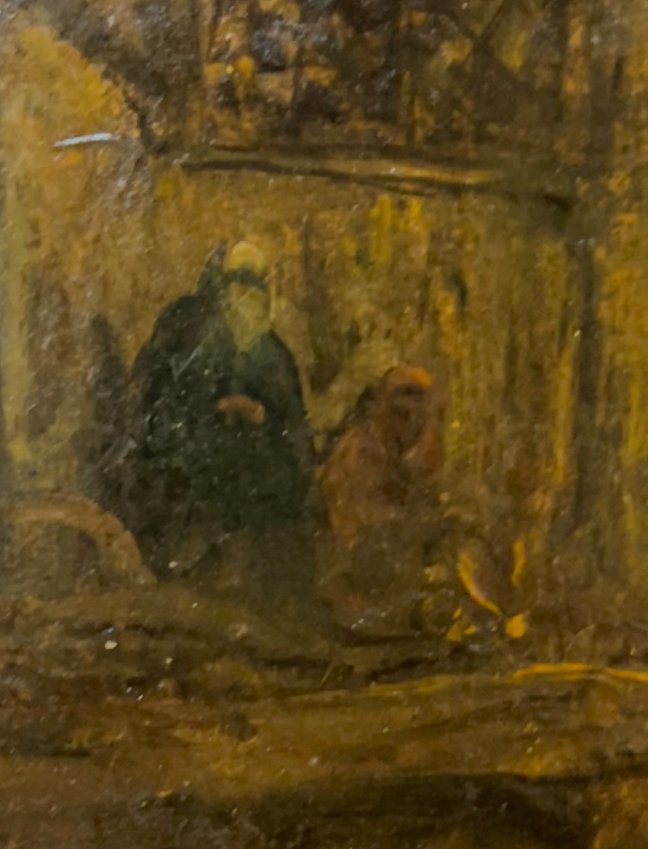 Collection Van Caloen de Basseghem 1838 ' entourage  de William Turner port Istanbul' etude -photo-3
