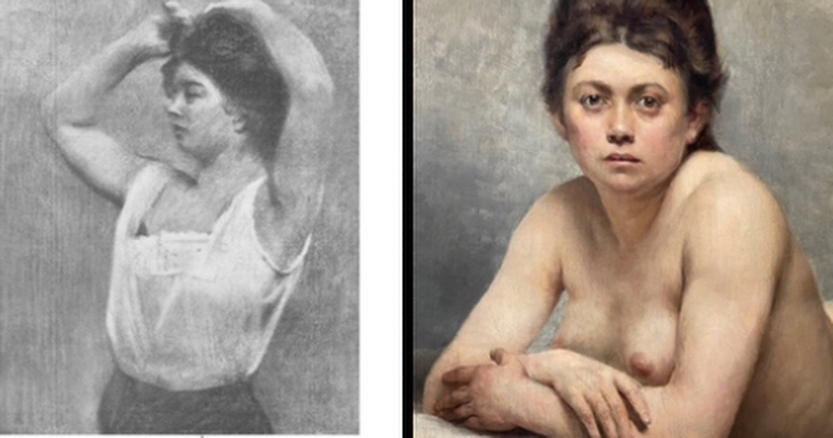 Károly Ferenczy ( 1862 - 1917 ) Le plus beau cul hongrois vers 1887 - 1889 -photo-4