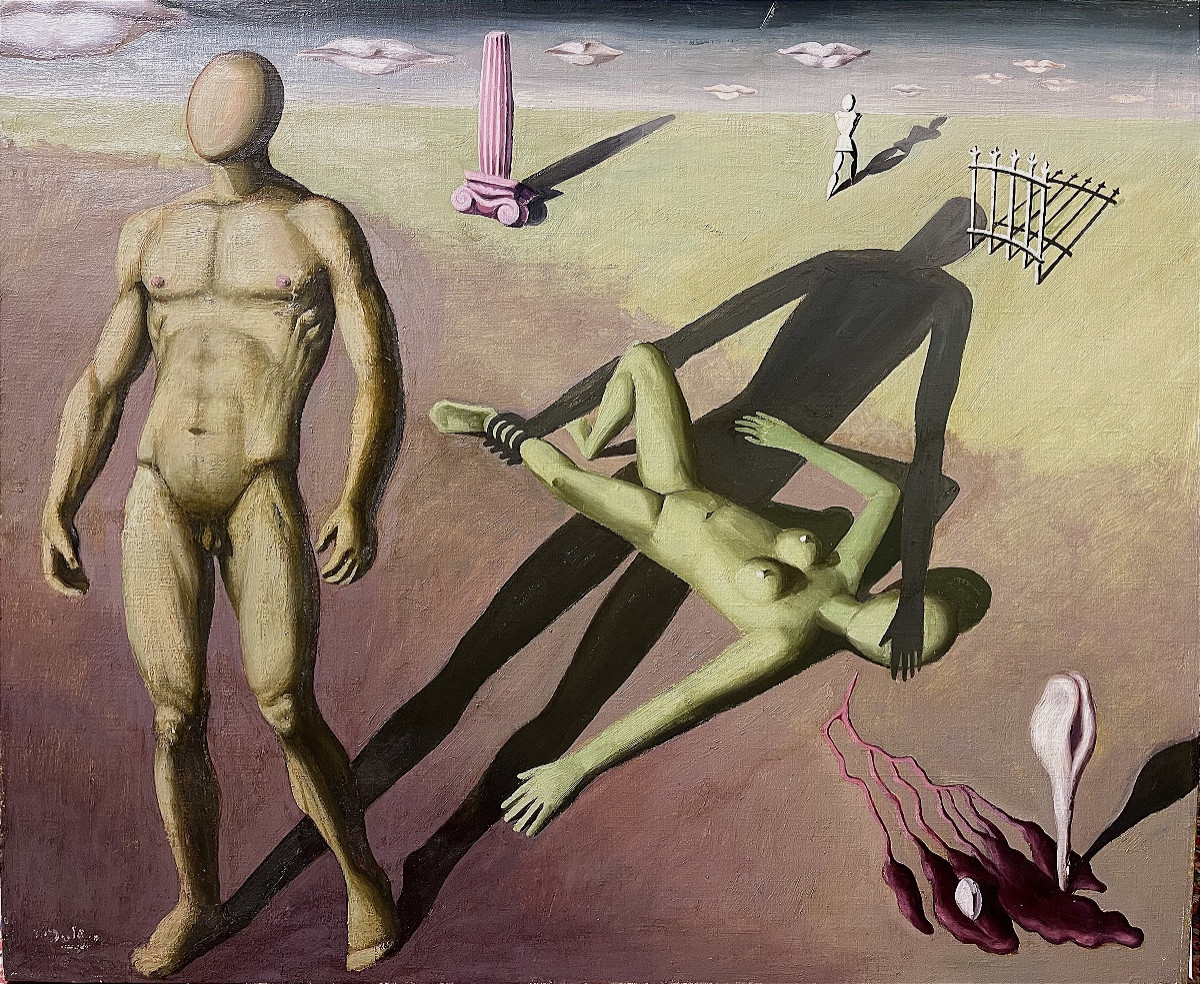 Jan Mulder 1897 - 1962 ' huile sur toile , Ésotérisme ' circa 1945 - 1950 