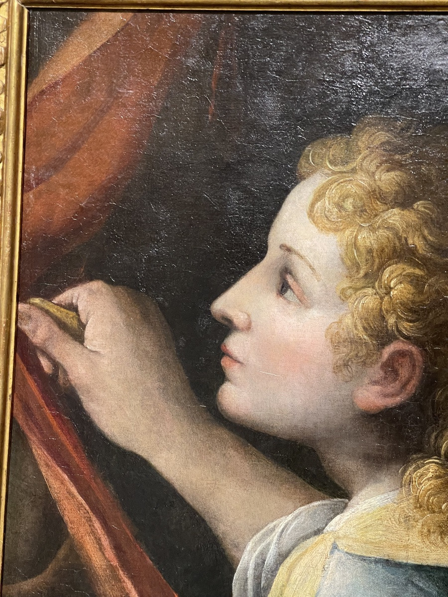 Autour de  Giorgio Vasari ' Appolon écorchant Marsyas ' vers 1560 huile sur toile -photo-2