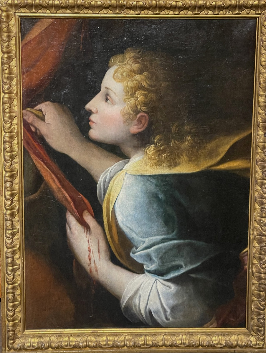 Autour de  Giorgio Vasari ' Appolon écorchant Marsyas ' vers 1560 huile sur toile 
