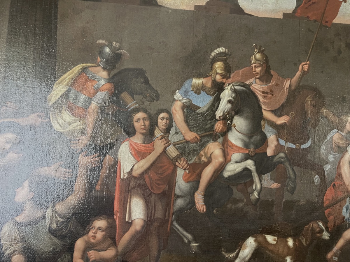 XVIIth Springuel Family Self-portrait By Nicolas Poussin Subject: Rome The Martyrs-photo-4