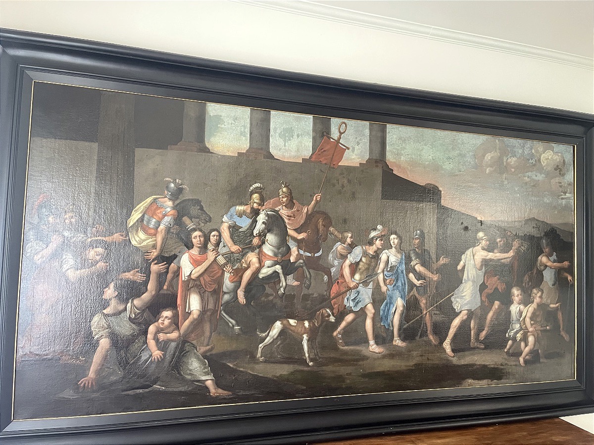 XVII es  Famille Springuel  Jean Guillaume Carlier ( 1638 - 1675 )  sujet : Rome les martyres  