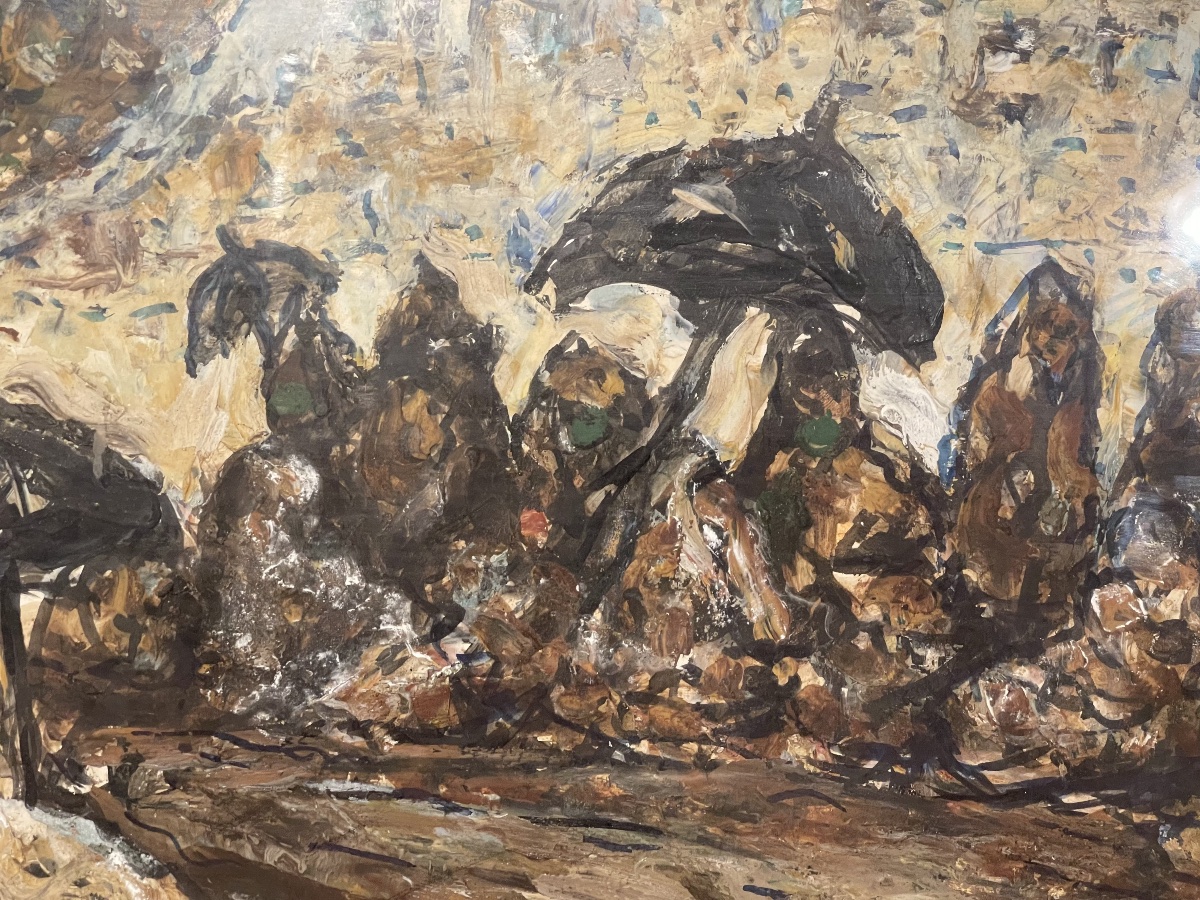 Antonio Fuentes ( 1905 - 1995 ) Women In Tangier Oil On Cardboard-photo-3