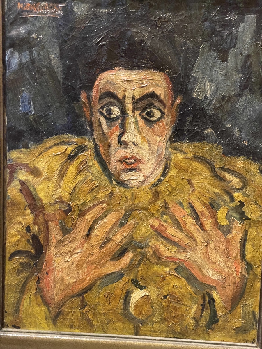 Autour du Bateau Lavoir vers 1900 - 1910  ' le Fou en Pierrot ' expressionnisme de l Est -photo-4