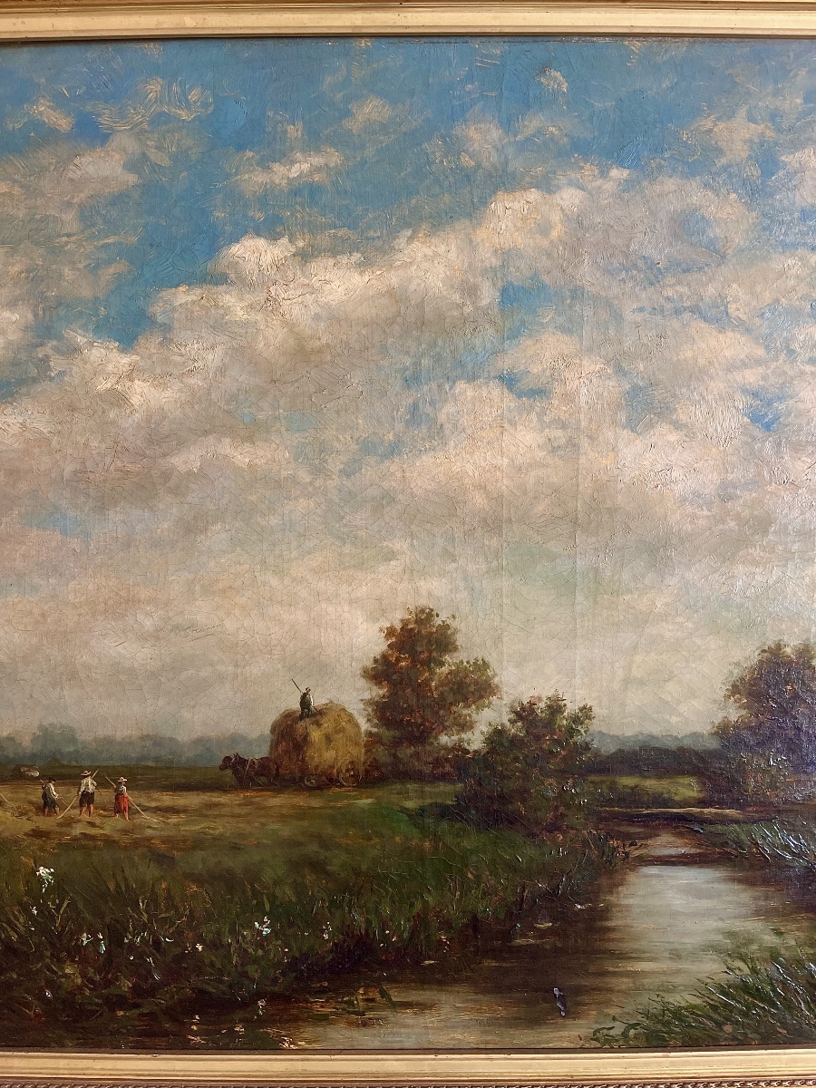 WILLEM ROELOFS 1822 - 1897 & HENRI LOUIS PERMEKE 1849  - 1912 ( compagnonnage les Polders )-photo-4