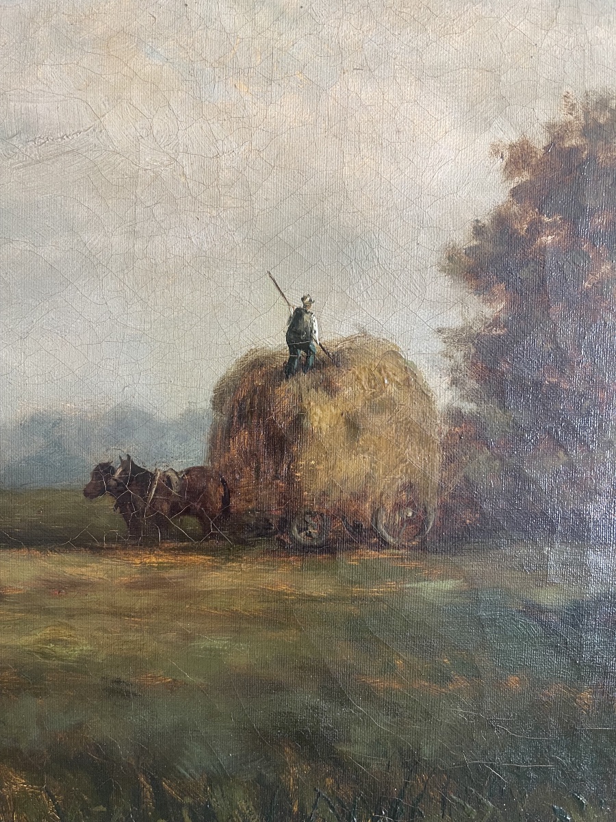 WILLEM ROELOFS 1822 - 1897 & HENRI LOUIS PERMEKE 1849  - 1912 ( compagnonnage les Polders )-photo-1