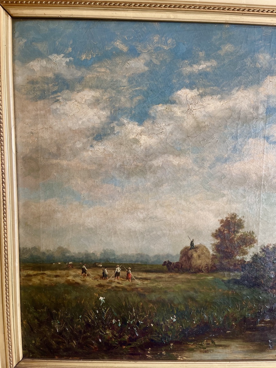 WILLEM ROELOFS 1822 - 1897 & HENRI LOUIS PERMEKE 1849  - 1912 ( compagnonnage les Polders )-photo-3