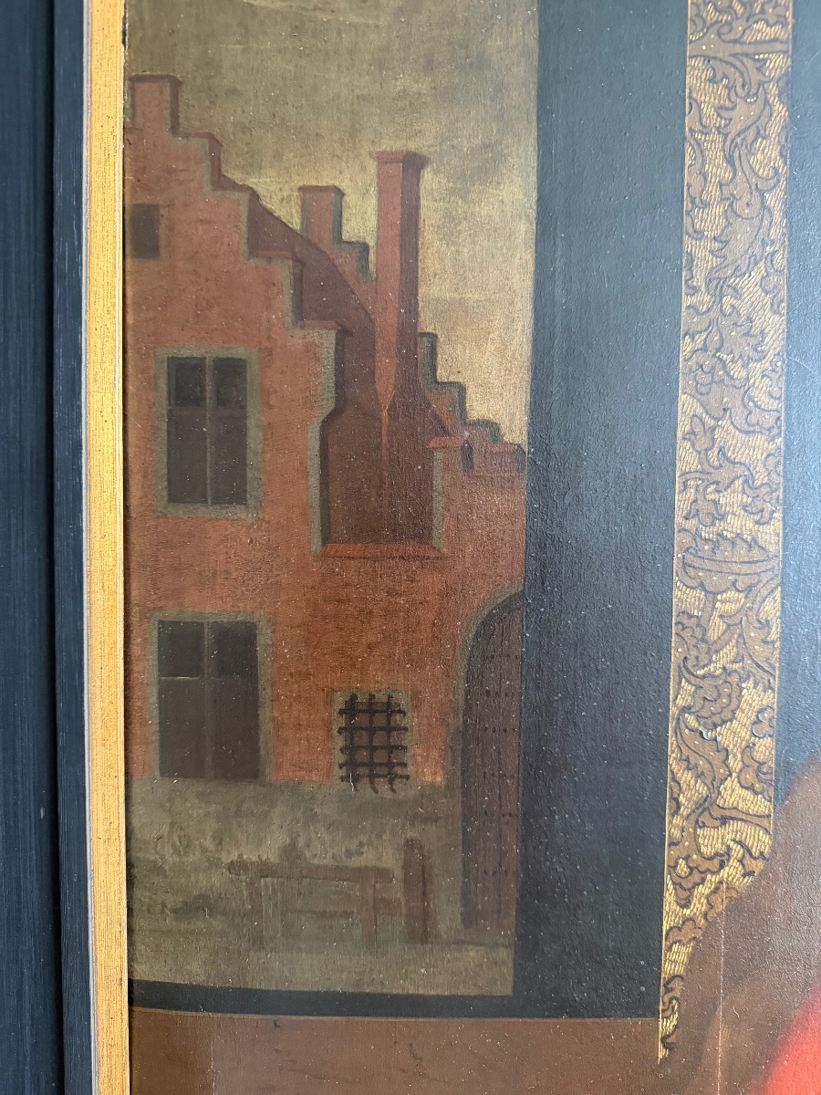 Antwerp School, “virgin And Child,” Oak Panel, Ca. 1600 -photo-3