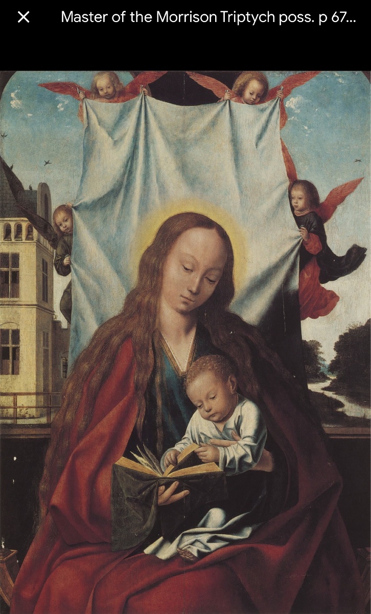 Ecole d Anvers  ‘ vierge à l enfant ‘ panneau  de chêne vers 1600 -photo-7