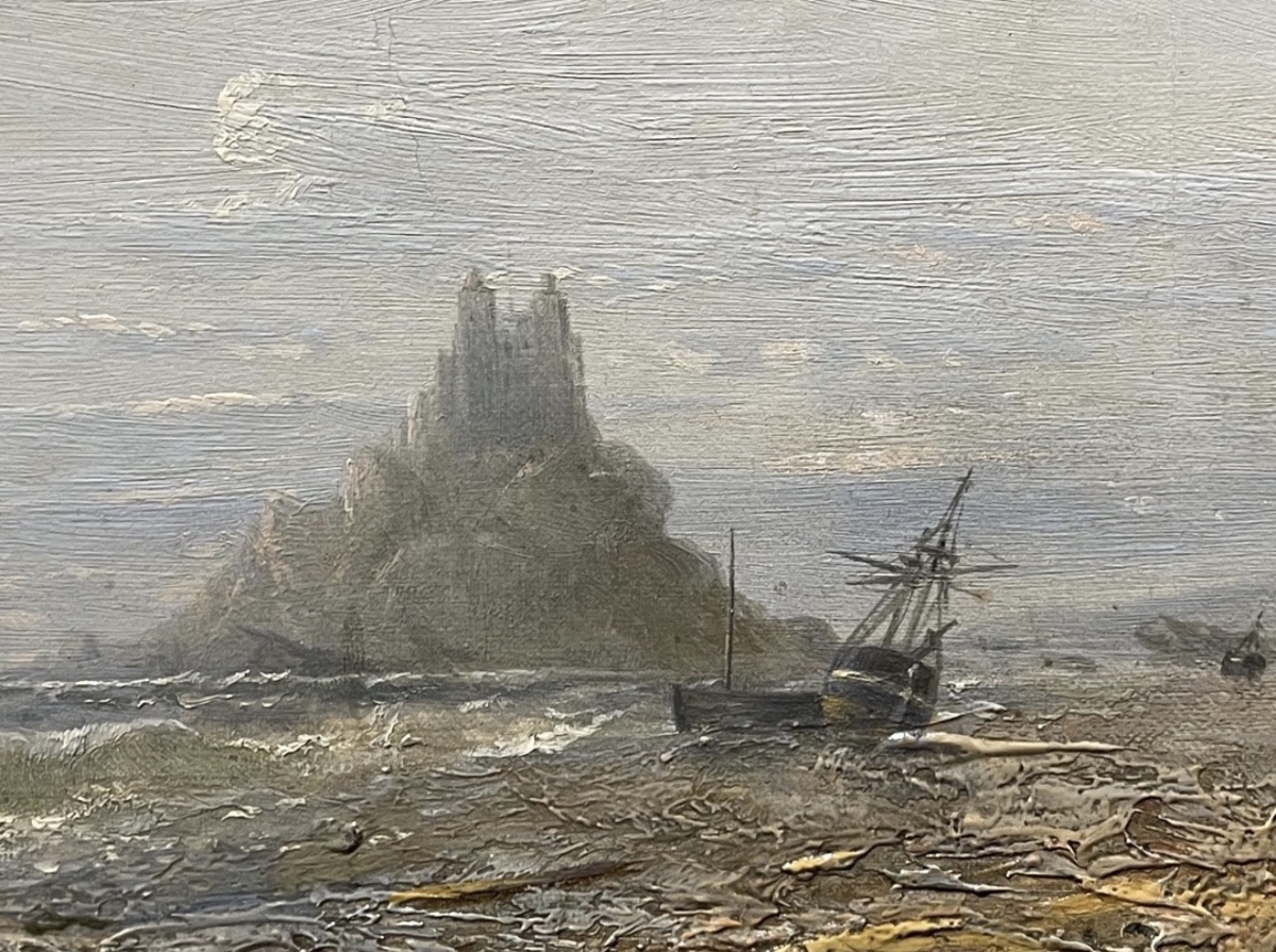 THÉODORE GUDIN 1802 - 1880 MONOGRAMME 'SANT MICHAELS MOUNT ' CORNOUAILLES-photo-4