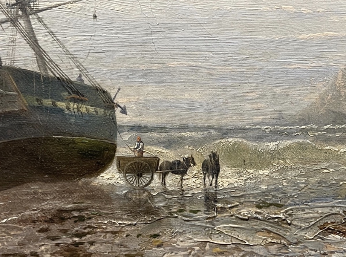 THÉODORE GUDIN 1802 - 1880 MONOGRAMME 'SANT MICHAELS MOUNT ' CORNOUAILLES-photo-1