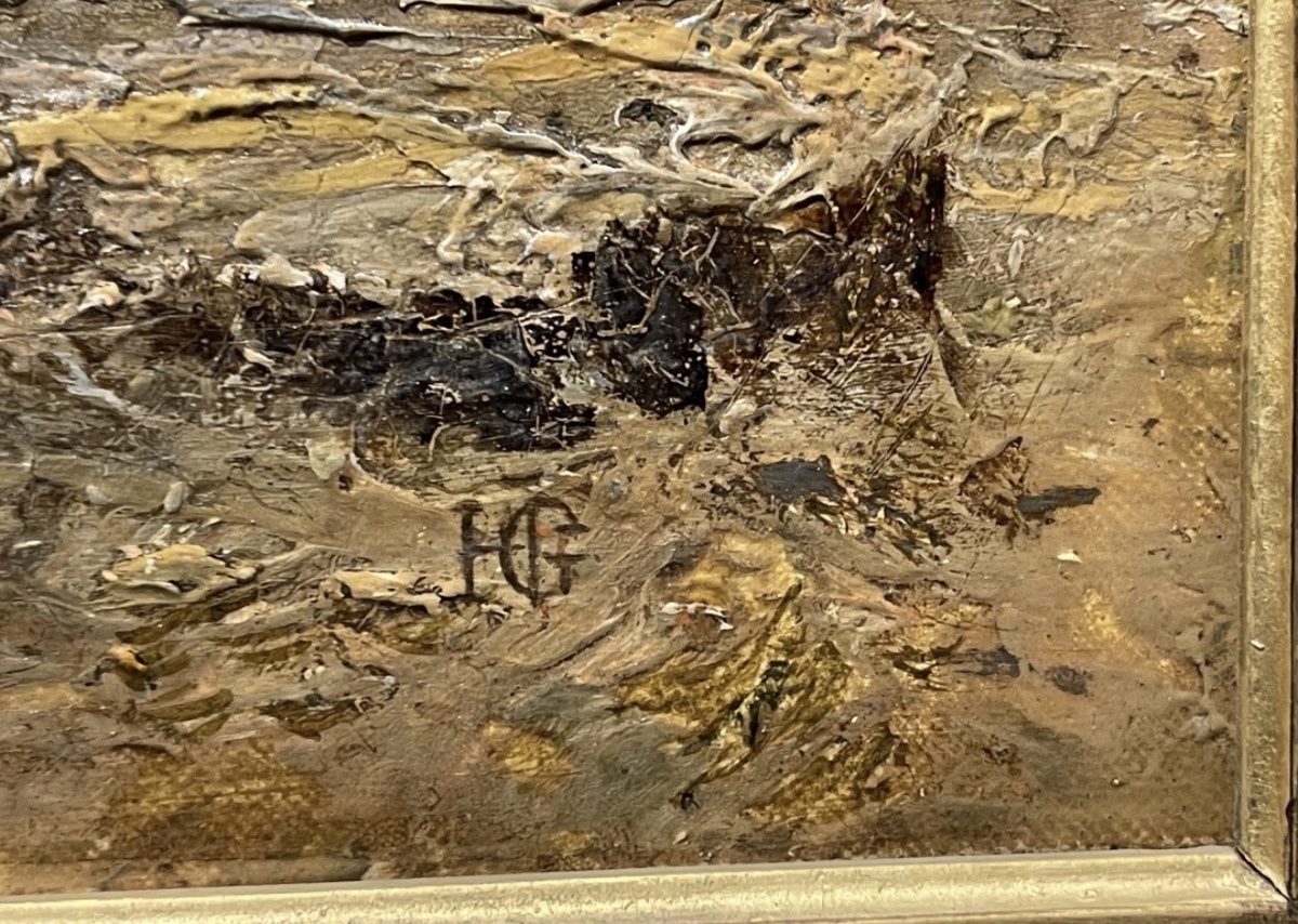 THÉODORE GUDIN 1802 - 1880 MONOGRAMME 'SANT MICHAELS MOUNT ' CORNOUAILLES