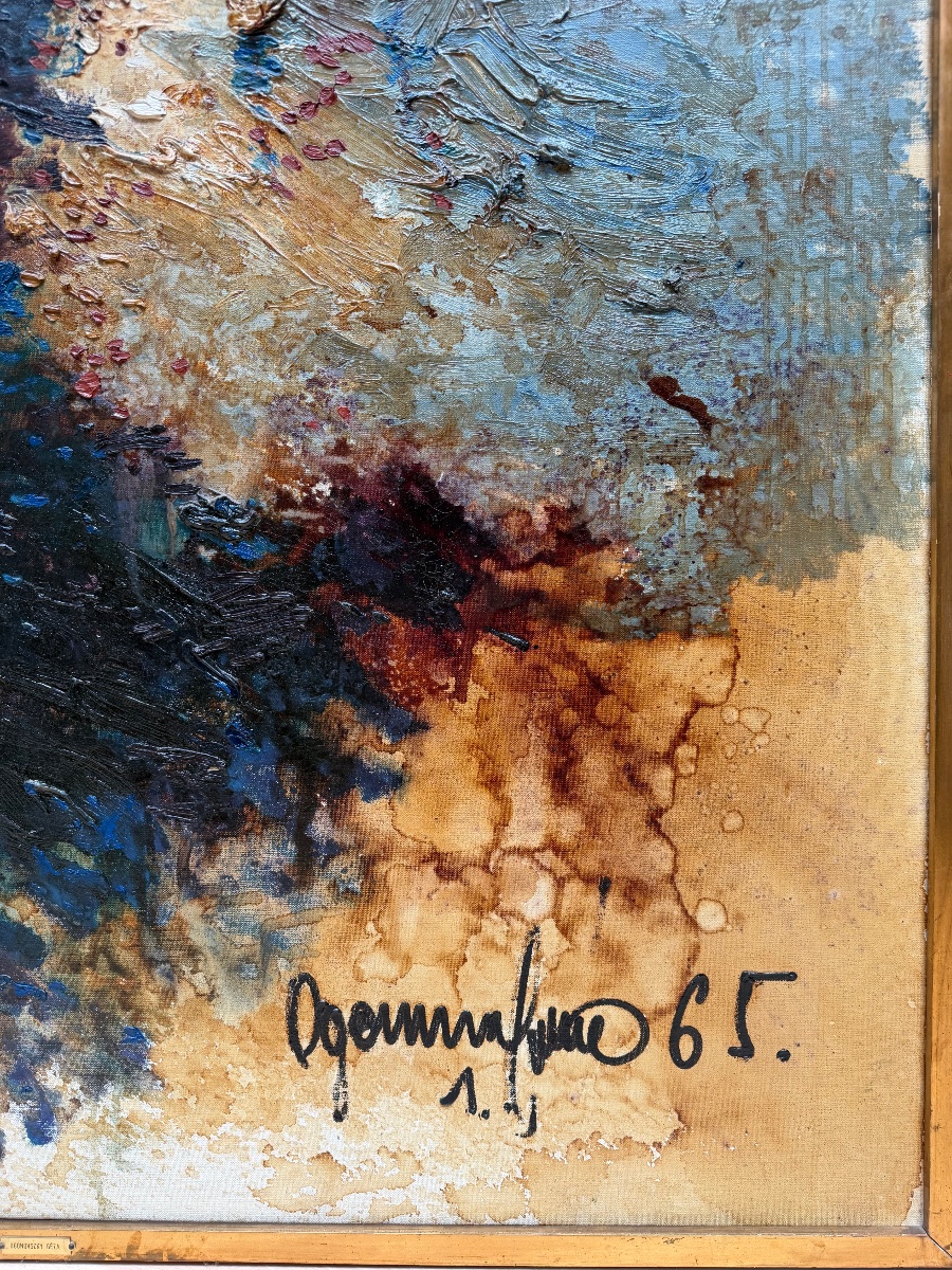 Ogonovszky, Géza Budapest, 1922–1989 (exhibition From 1965—123 Cm X 154 Cm) Abstraction -photo-2