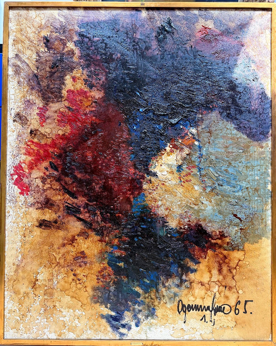 Ogonovszky, Géza Budapest, 1922–1989 (exhibition From 1965—123 Cm X 154 Cm) Abstraction 