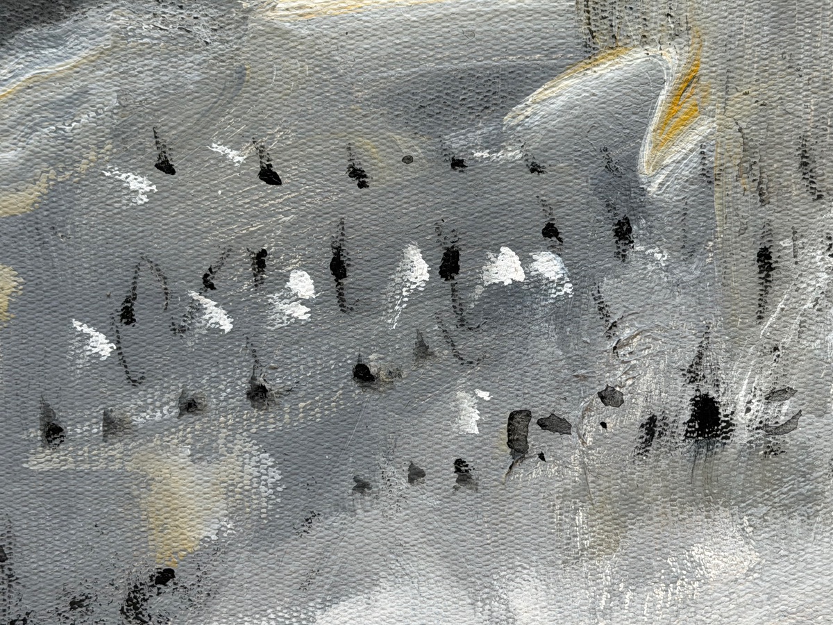 Sun Guangyi 1967 - Moutain Sacred Himalaya  abstraction - Canvas 100 cm x 80 cm -photo-3
