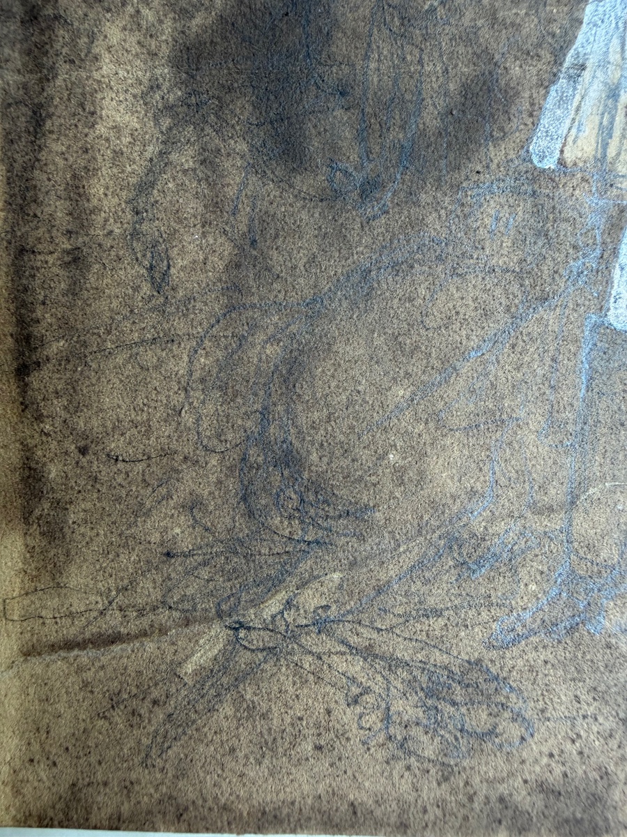 Jean Victor Schnetz 1787–1870, Dedicated To His Friend Jean Alaux 1786–1864, Sketch  -photo-4