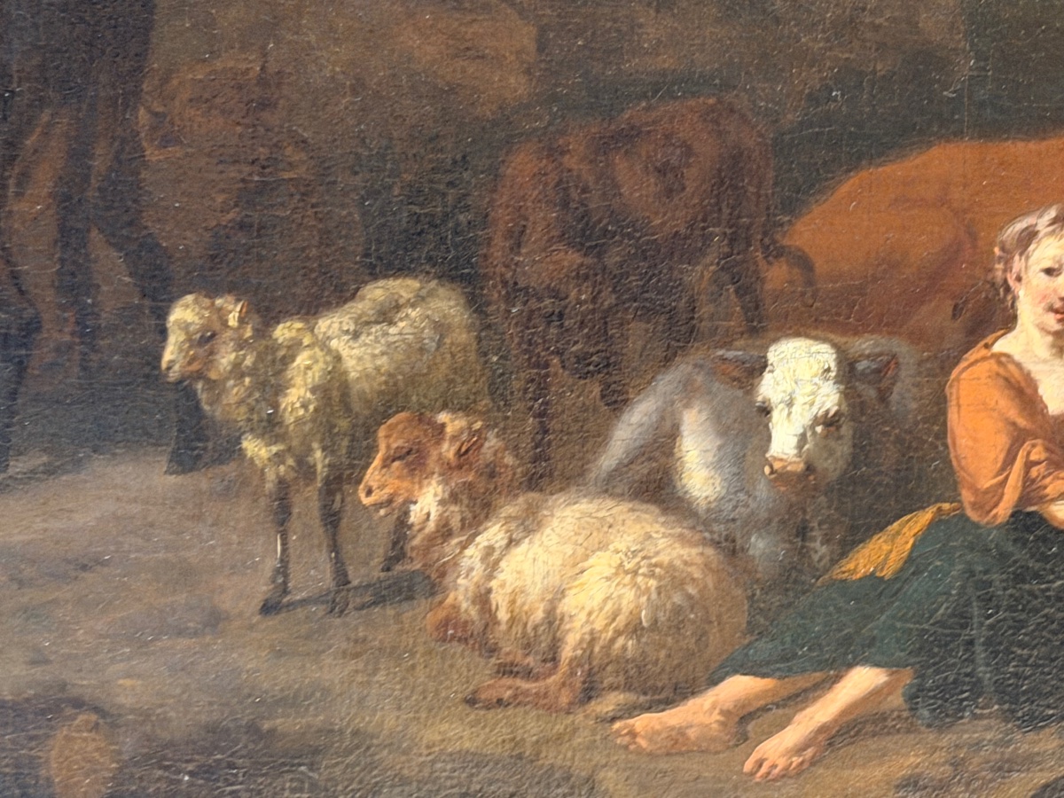 17th-century Dutch School, “the Shepherdess At Rest,” 1660–1680, Oil On Canvas -photo-5