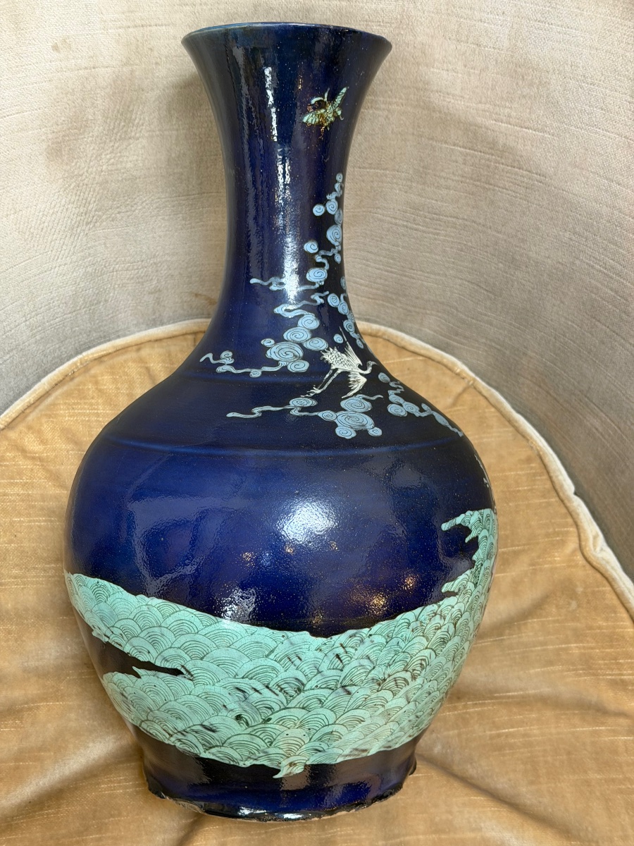 Daoguang 1821 - 1850 vase de passage des examens impériaux décor «  AnHua «  dragon Chi -photo-3
