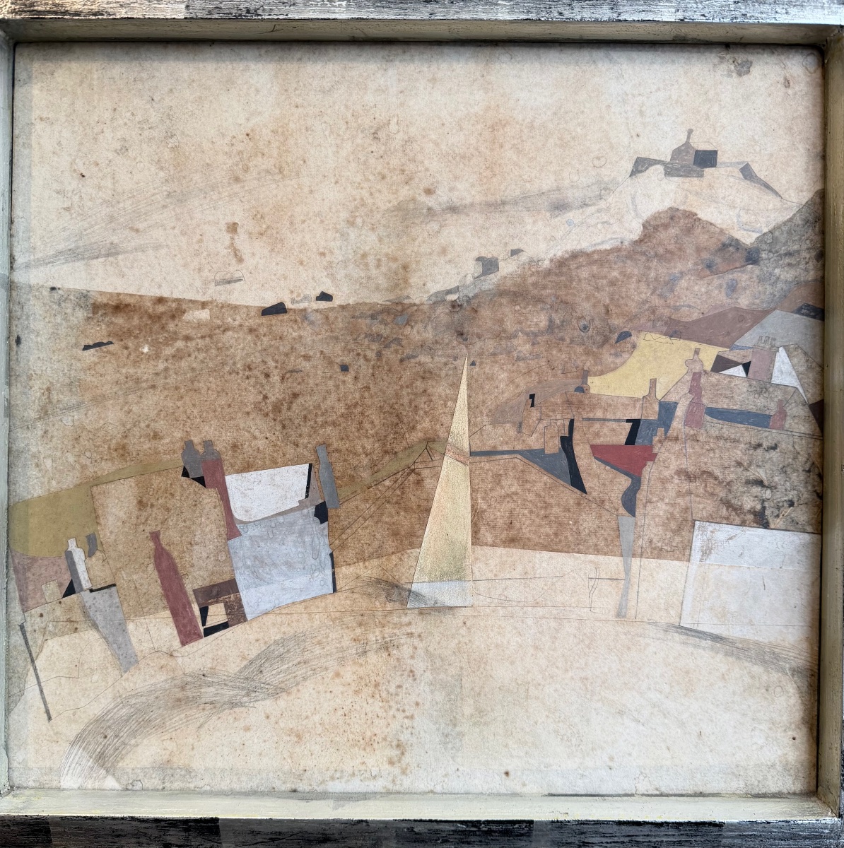 Bryan Ingham (1936–1997) Saint - Ives , Cornouaille ( collage )  -photo-2