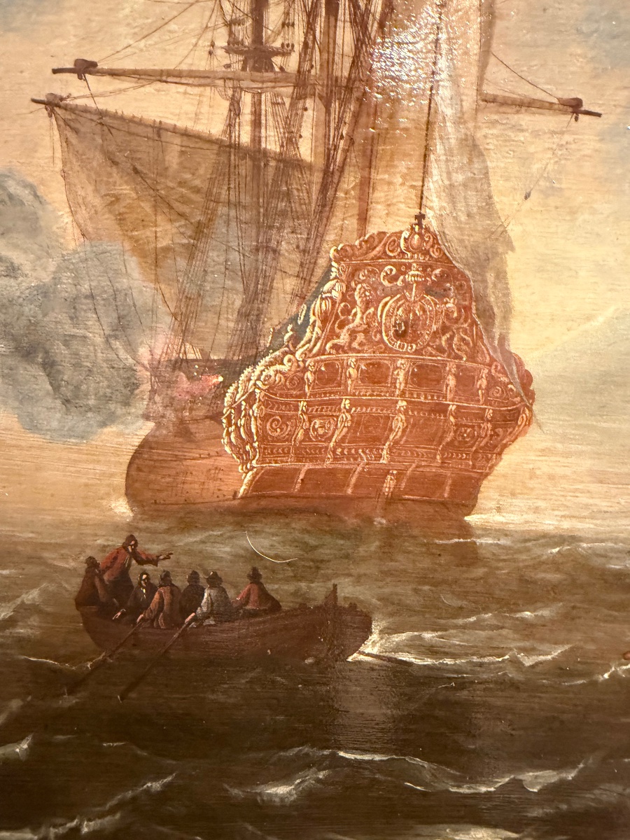 Attribuable à Adriaen van der Kabel 1631 - 1705 ( commerce de la soie au Moyen - Orient ) -photo-3
