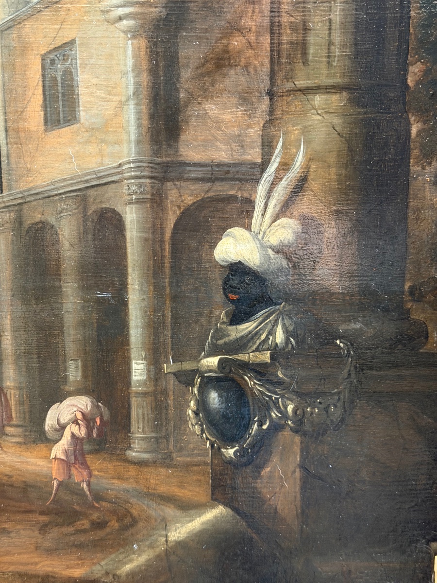 Attribuable à Adriaen van der Kabel 1631 - 1705 ( commerce de la soie au Moyen - Orient ) -photo-3