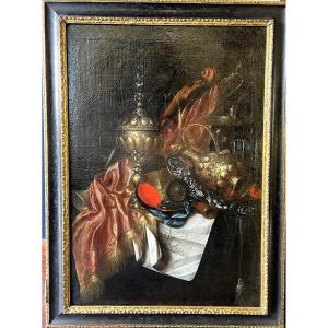 Still Life With Vanities, 17th Century Dutch, Oil On Canvas 