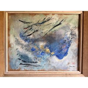 Zhang Hua (1898-1970) composition lyrique toute en poésie vers 1950