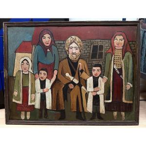 Vano Meliashvili (1892–1988) Poet Vazha-pshavela And His Family, Circa 1940–1950