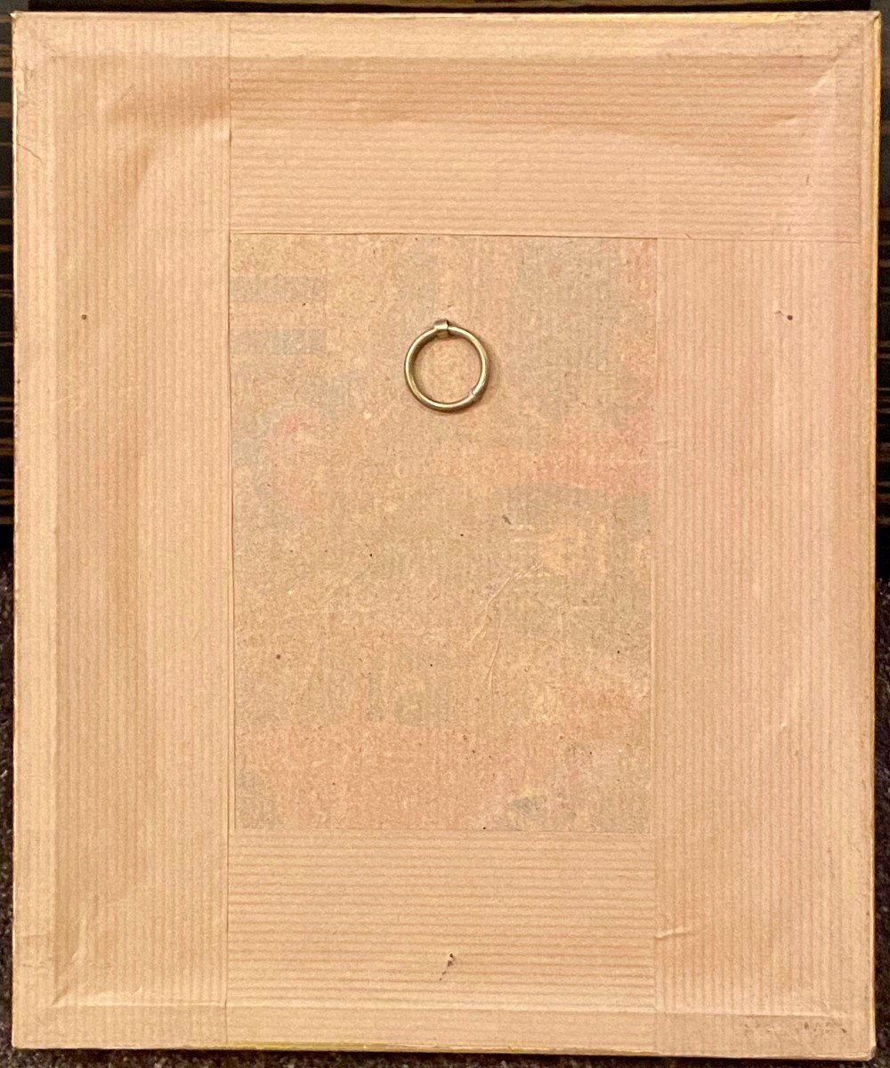 Inde, Première Moitié Du XXème Siècle, Peinture Sur Tissu Vishnou Et Adorantes. -photo-2