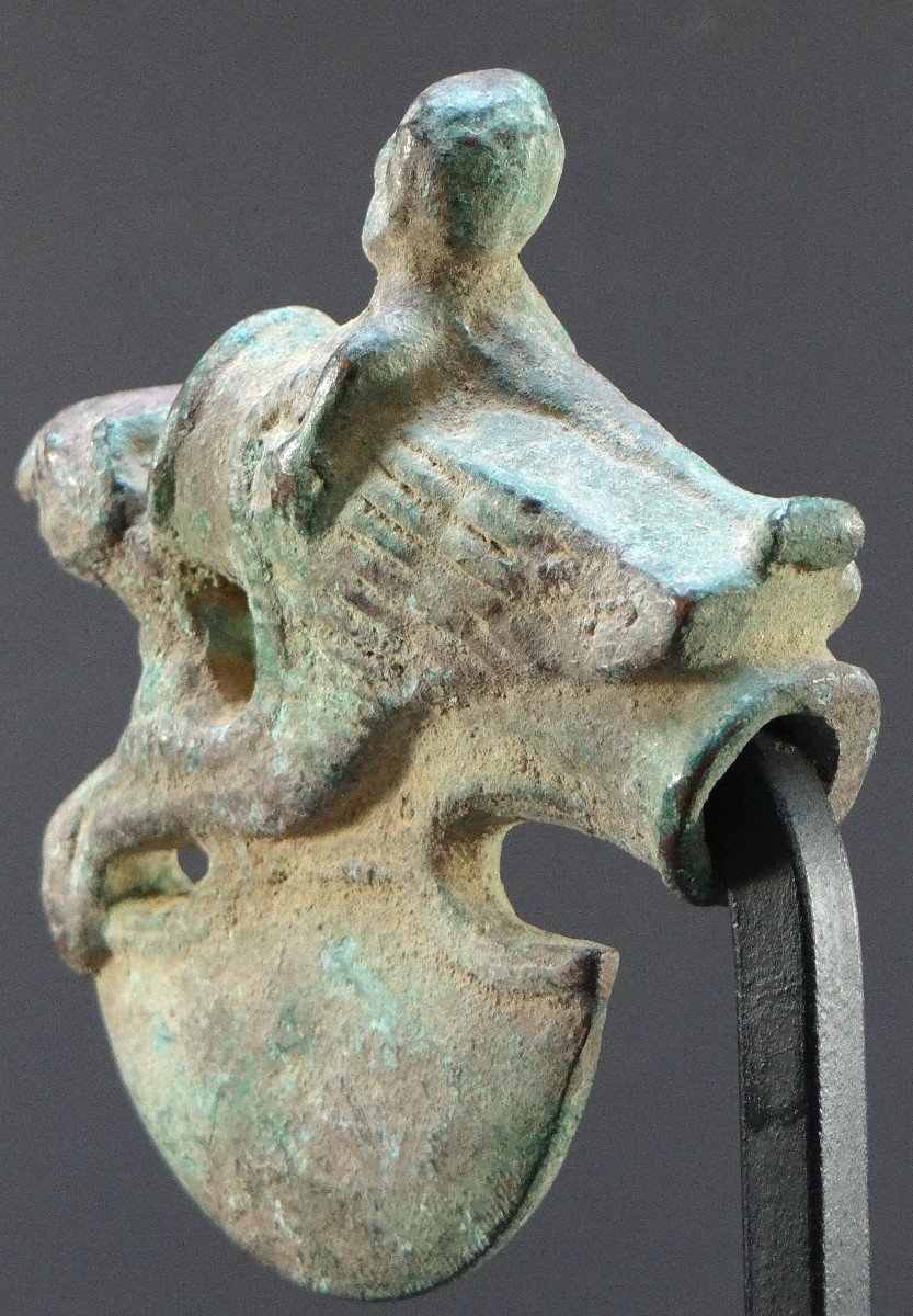 Civilisation De l'Oxus,  -2300 -1700 Ans Avant Notre ère, Rare Hache De Cérémonie En Bronze. -photo-3