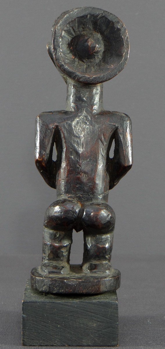 Democratic Republic Of The Congo, Luba People, 1960s, Carved Wooden Ancestor Figure.-photo-4