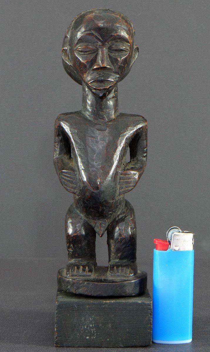 Democratic Republic Of The Congo, Luba People, 1960s, Carved Wooden Ancestor Figure.-photo-8