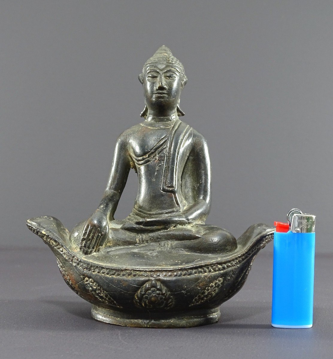 Thailand, Early 20th Century, Sukhothai Style Bronze Buddha.-photo-6
