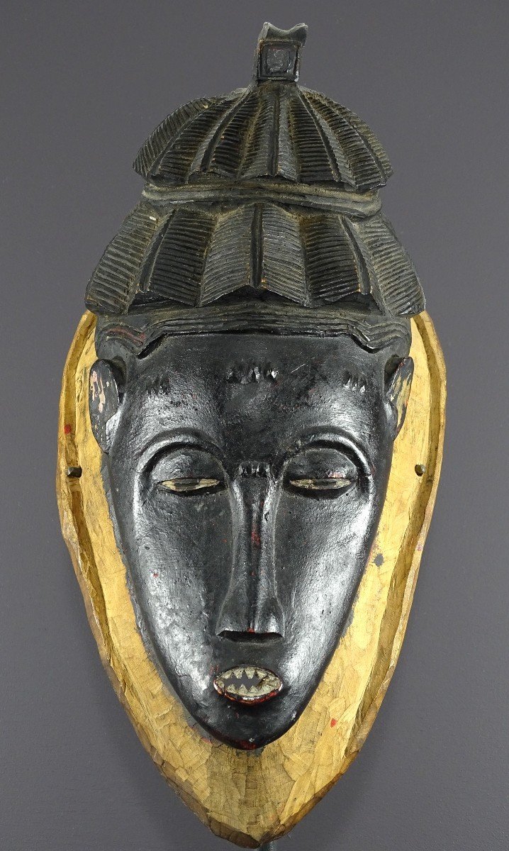 Côte D’ivoire, Peuple Gouro, Années 1940/1950, Masque De Danse Féminin « Gu ». -photo-2