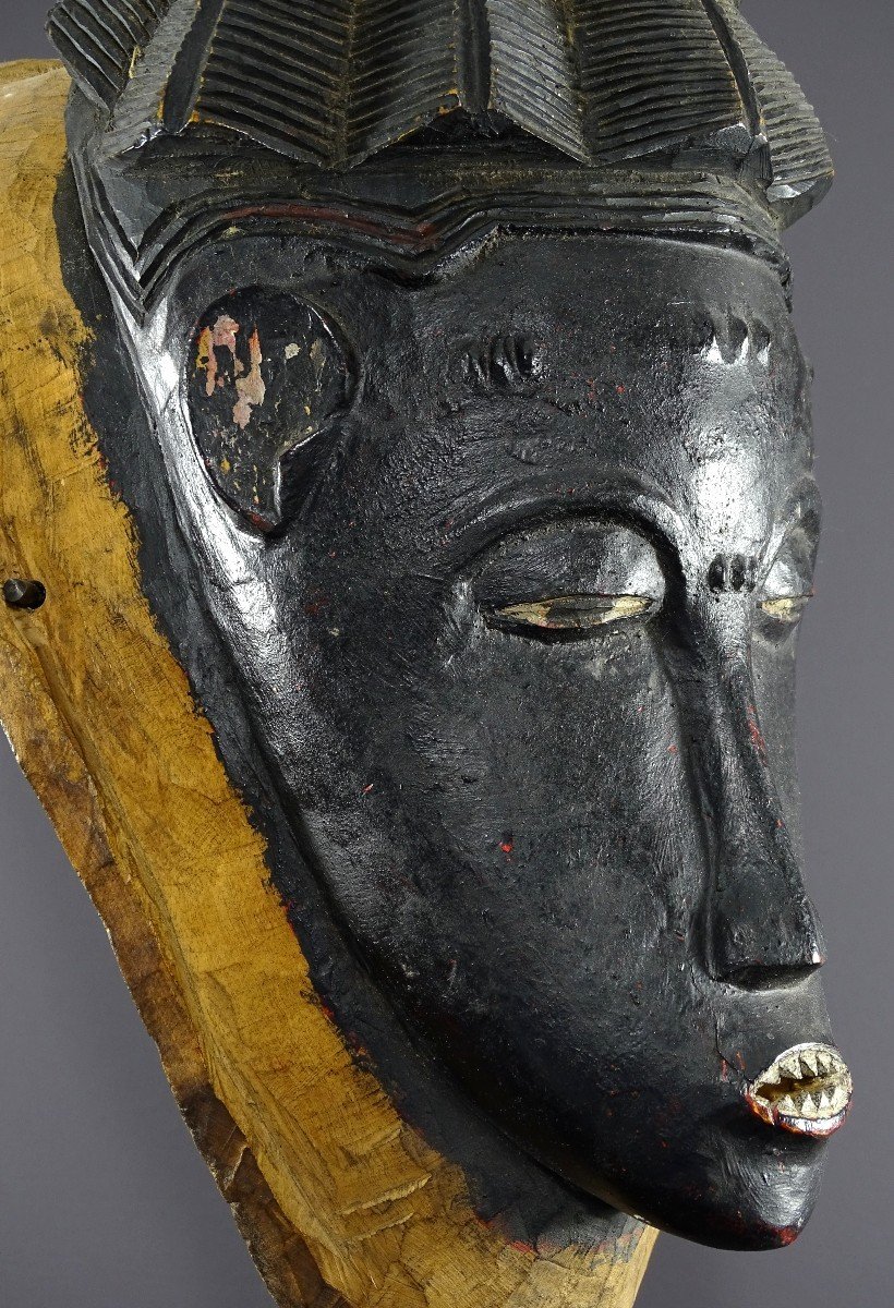 Côte D’ivoire, Peuple Gouro, Années 1940/1950, Masque De Danse Féminin « Gu ». -photo-4